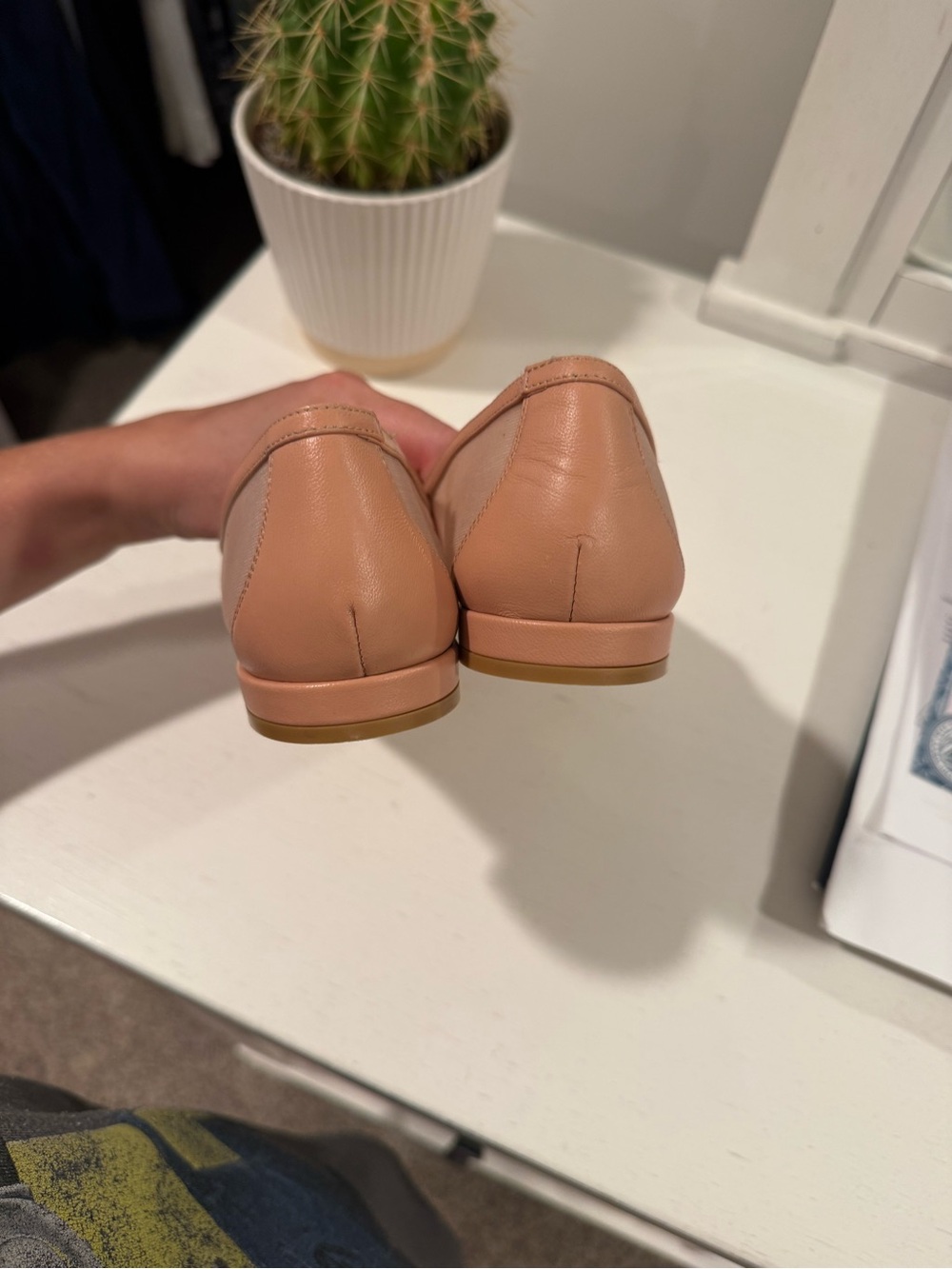 Stuart Weitzman Blush Pink Ballet Flats with Bow - Picture 7 of 7
